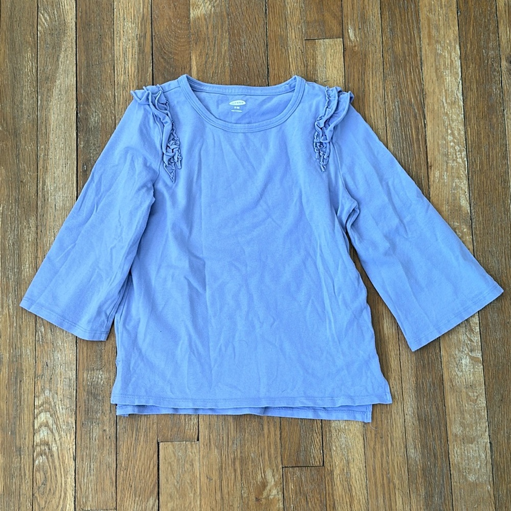 Girls lavender old navy flare sleeve top